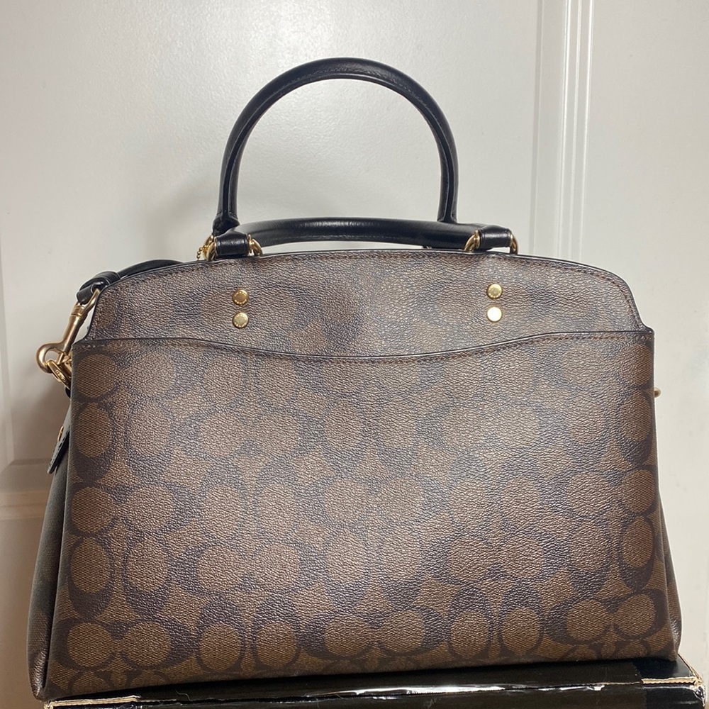 **SOLD** Lillie Carryall in signature canvas Gold brown black - Picture 3 of 14